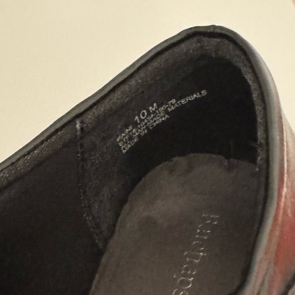 BareTraps Raini Black Leather Zippered Stretch Ankle Booties - Picture 7 of 7